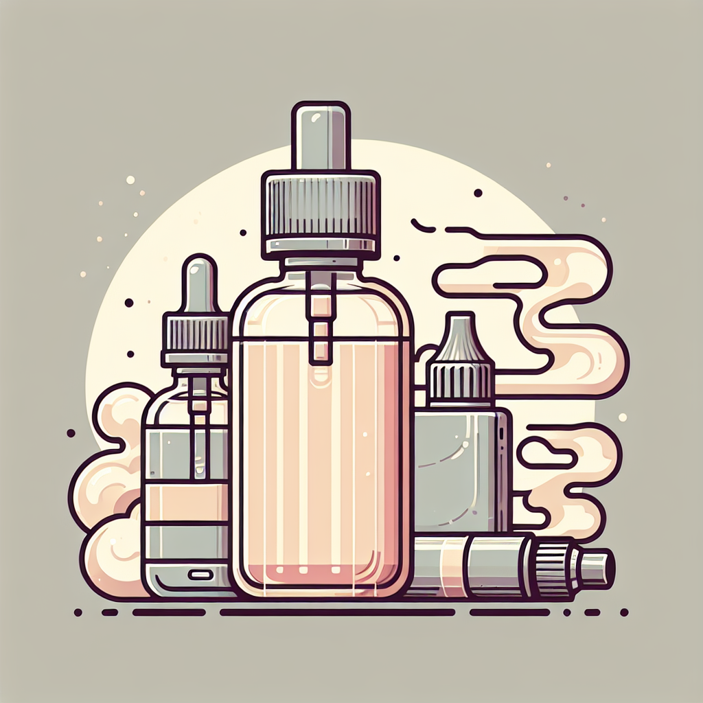 Солеві рідини для вейпінгу: пляшки з жижею на солевому никотині в димчастому фоні