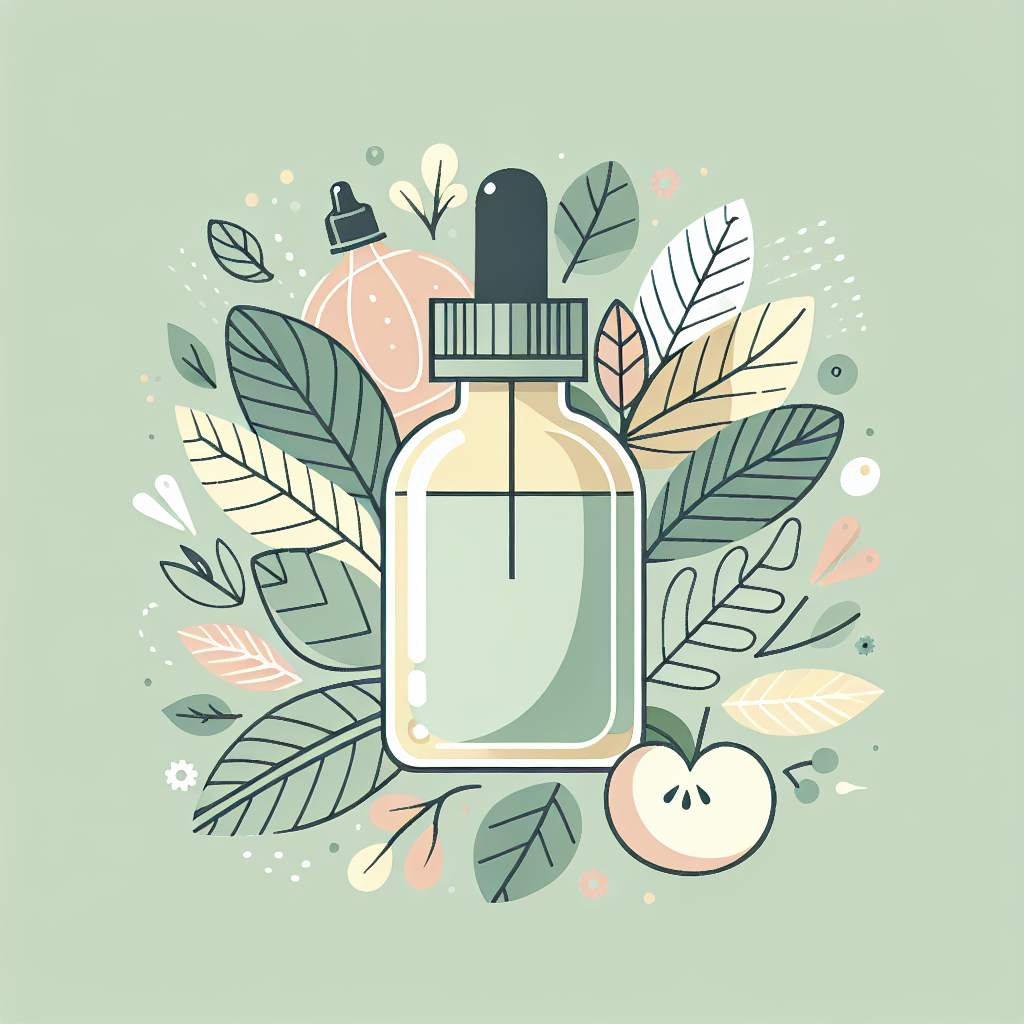 органічна рідина для вейпа в елегантній пляшці з фруктами та листям