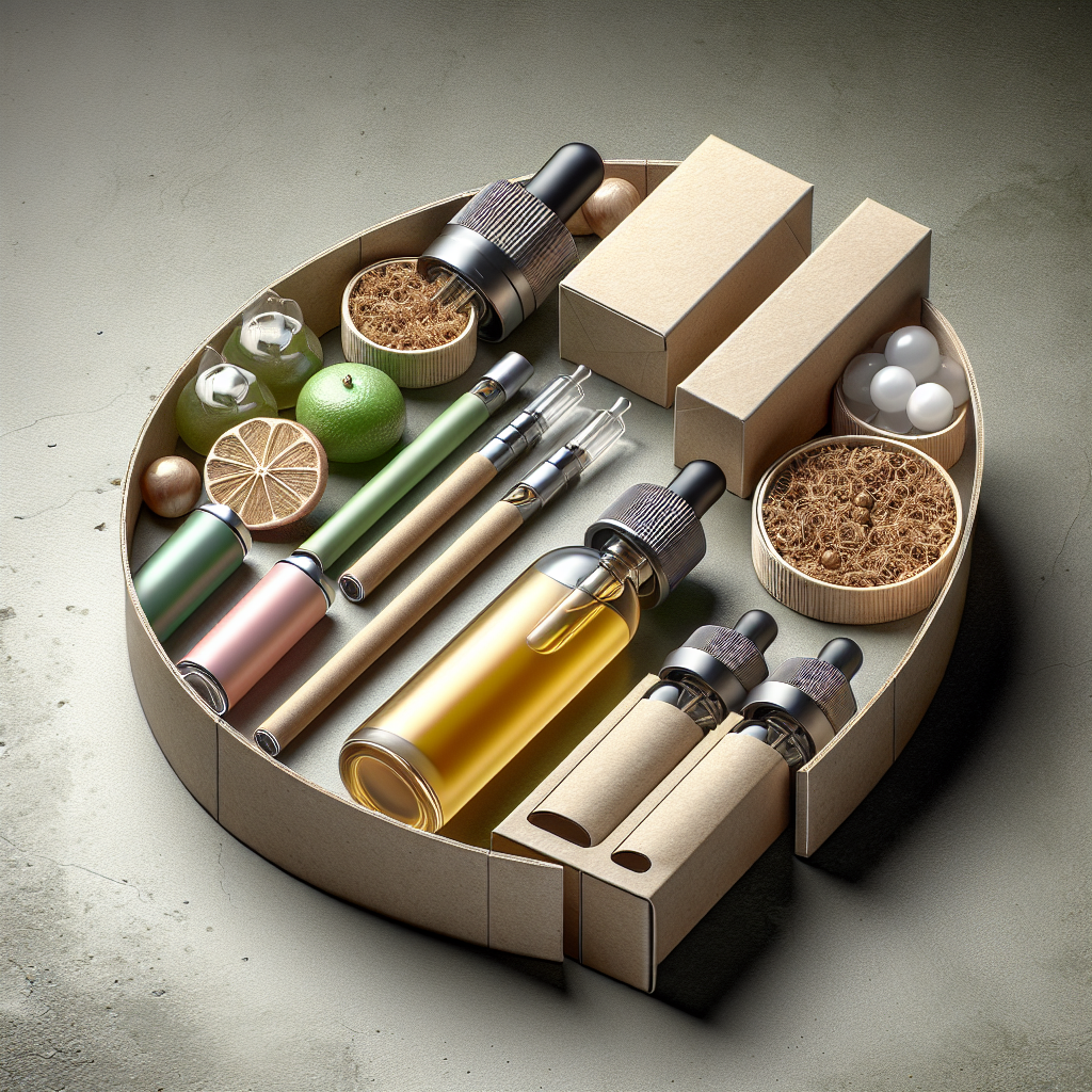 жидкості на органічному нікотині в стильному еко-дизайні, різні смаки та маленька упаковка