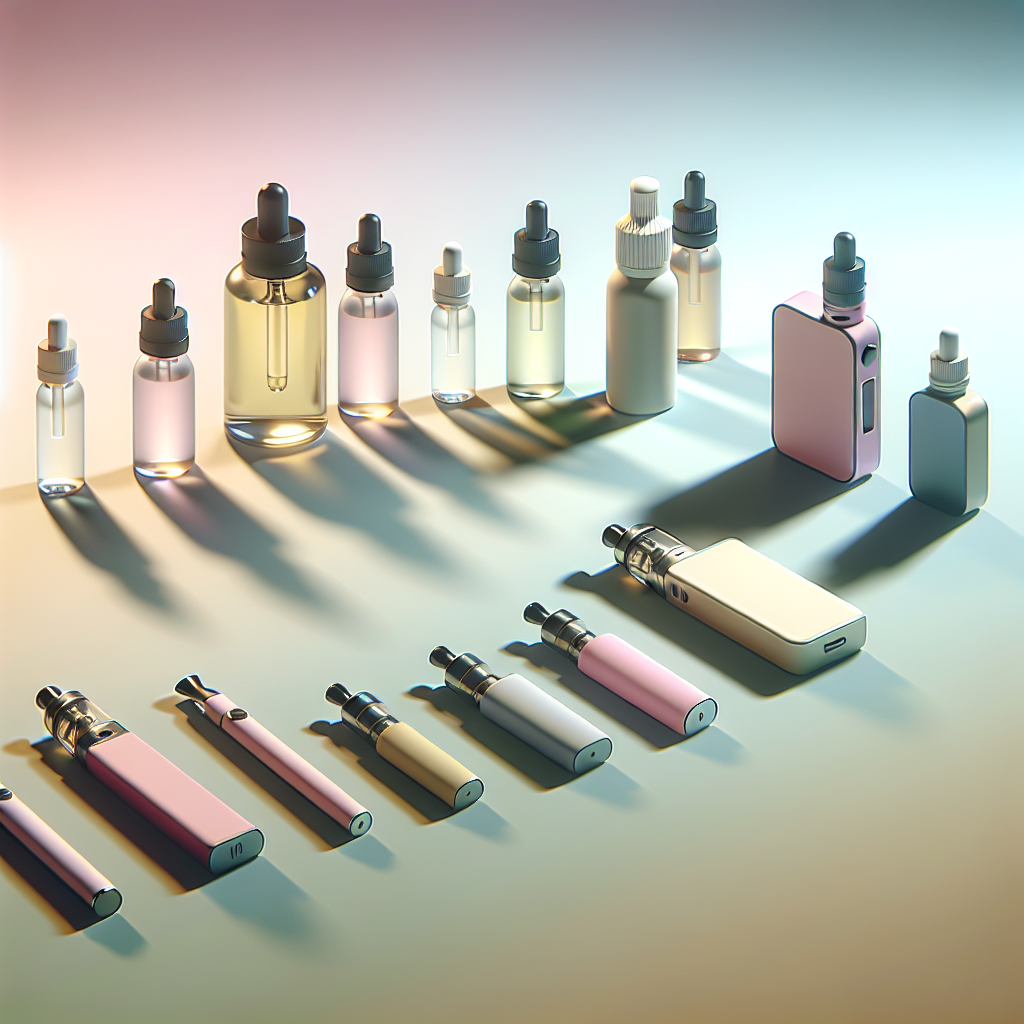 Солева рідина для вейпа на мінімалістичному фоні, елітні елементи vaping